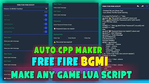How To Make Own Lua Script Free Fire/Bgmi/Cod | Auto Maker अपना Script कैसे बनाए | No Root Free Fire