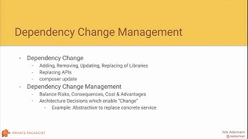 DPC2017: Managing dependencies is more than running "composer update" - Nils Adermann