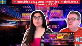 🇸🇪 Eurovision 2024 stage demo video | Malmö Arena | Courtesy of SVT - 🇩🇰REACTION