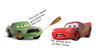 Chick Hicks gives Lightning McQueen a punishment day/Grounded