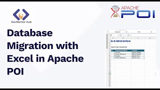 Database Migration with Excel in Apache POI