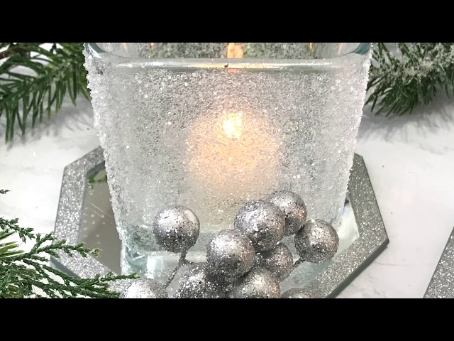 Creating Frosty Candle Holders — The Giddy Chick