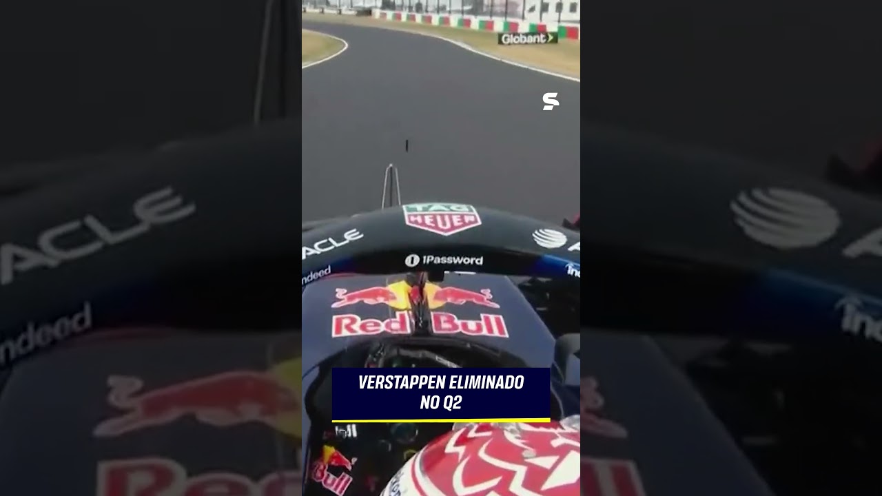 MAX VERSTAPPEN NÃO AVANÇA AO Q3 NO GP DO JAPÃO | Fórmula 1 | #shorts | sportv