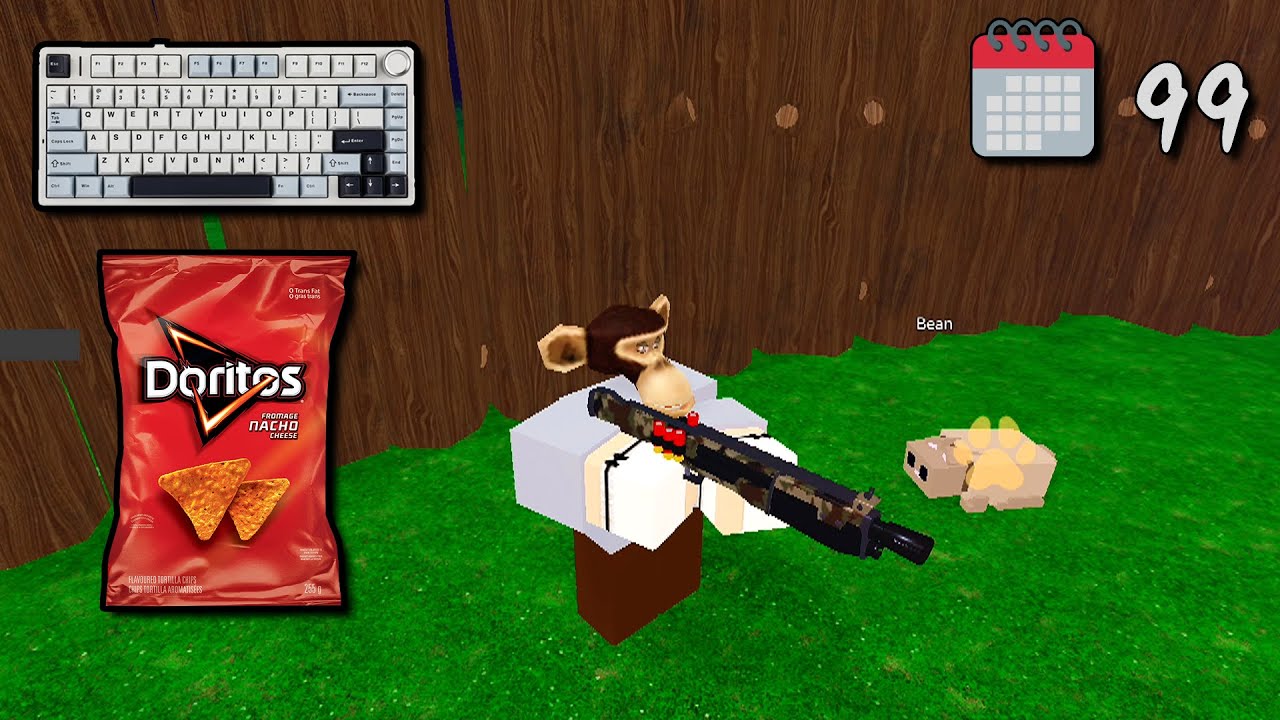 ASMR Roblox | 99 Nights in the Forest (Chips, Whispering and Keyboard Sounds)