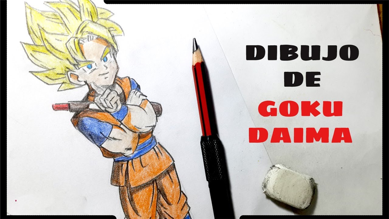 😄Cómo Dibujar a GOKU DAIMA – Paso a Paso Estilo Anime - YouTube