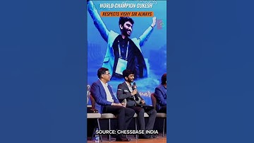 World Champion GUKESH Respects Vishy Sir Always 😍#chess #gukesh #vishyanand #trending #shorts
