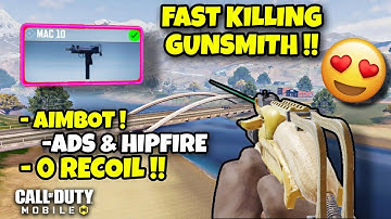 The BEST Mac 10 loadout for squad wipes ! | ADS & Hipfire | AIMBOT BUILD | #codm #codmobile