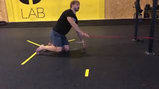 Body Mechanics - Bear Crawl Row with Band - ONAIR