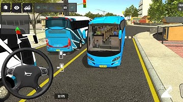 Euro Bus Driving Game Public Transportation 2024 -  Indonesia Bus Simulator Android Gameplay #1639