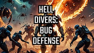 Hell Divers 2 bug defense mission No commentary gameplay