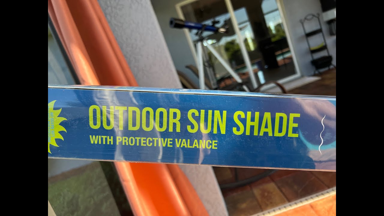 How To Intall COSTCO OUTDOOR SUN SHADE. Como instalar PERSIANAS PARA
