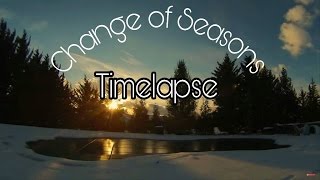 Timelapse:  Change Of Seasons Stuck Between Winter & Spring Snow Melt