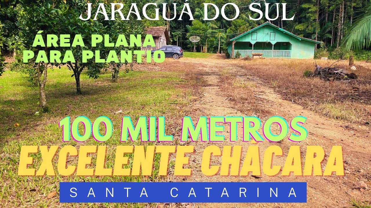 OPORTUNIDADE IMPERDÍVEL - CHÁCARA EM JARAGUÁ DO SUL - SC| ÁREA DE PLANTIO| RIACHO| NASCENTES