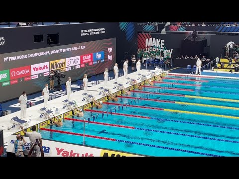 Justin Ress / 2022 World Aquatics Championships Men's 50 backstroke FINAL