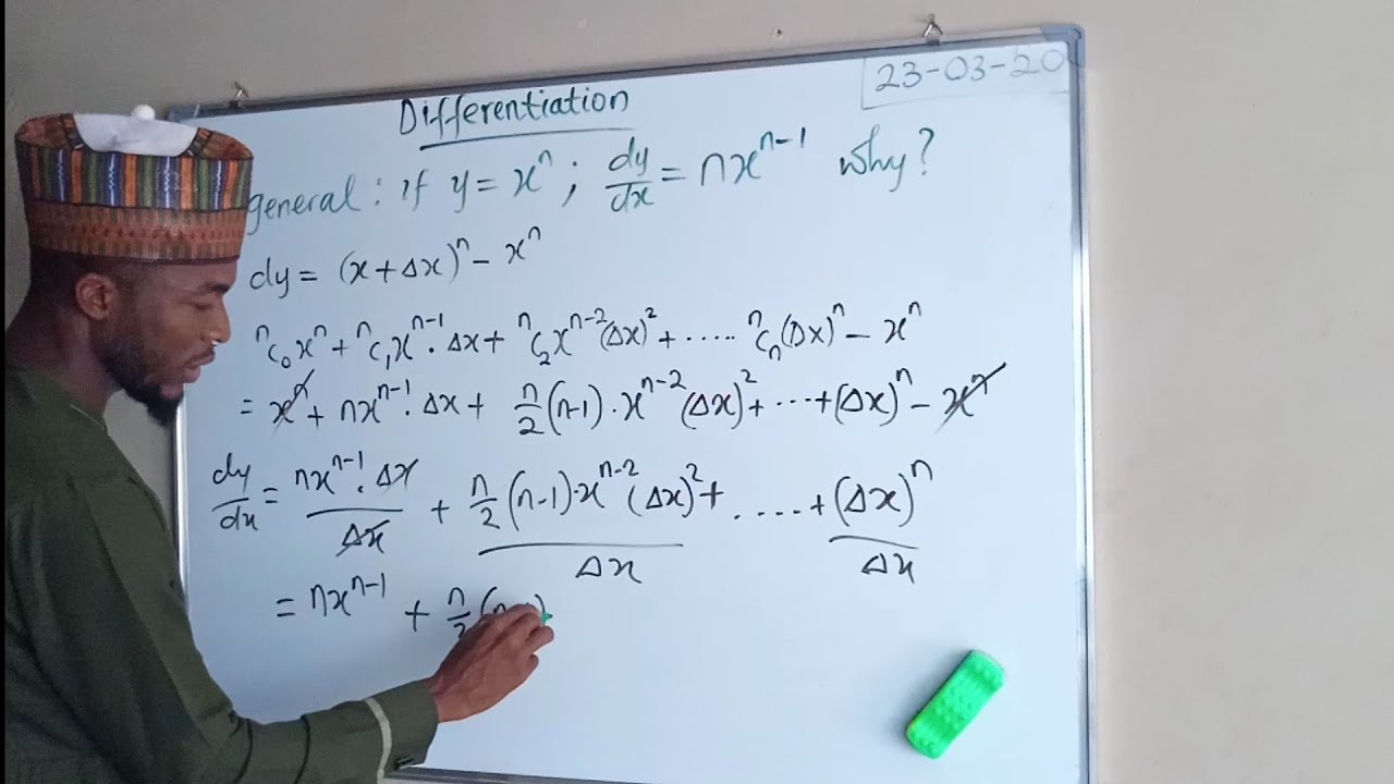 How to find the derivative of x from the first principles youtube