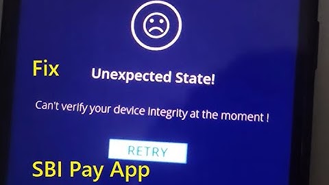 How to fix Unexpected state Can