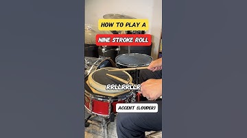 How to play a NINE STROKE ROLL! (Essential Drum Rudiment) #drums