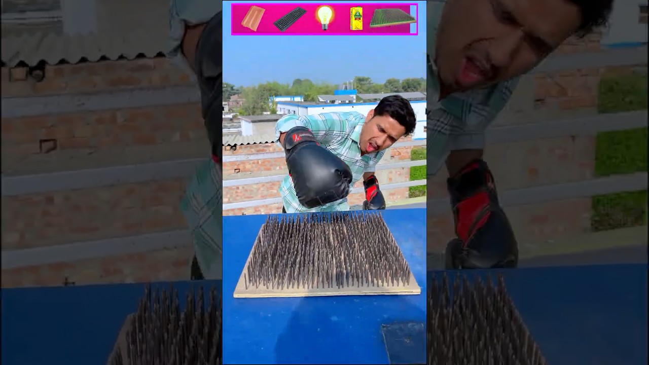 Many Nails vs Hand!☠️