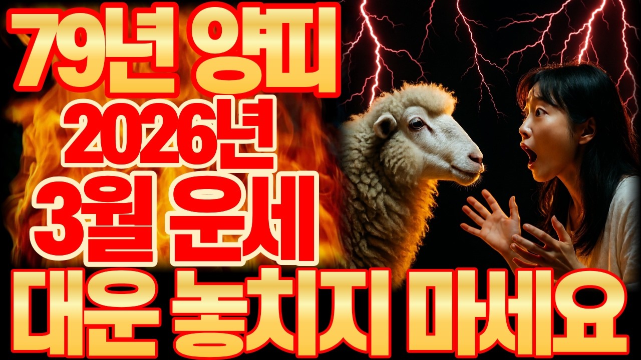 2026년 3월, 1979년 기미생 양띠, 대박 운세 총정리｜3월 행운 번호 공개