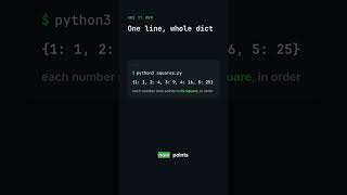 Python dict comprehensions: build a whole dict in one line