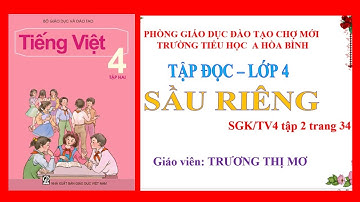Tập đọc lớp 4 Bài Sầu riêng tuần 22