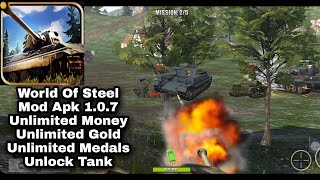 World Of Steel Tank Force Mod Apk Unlimited Gold,Medal And Money unlock all tank screenshot 2