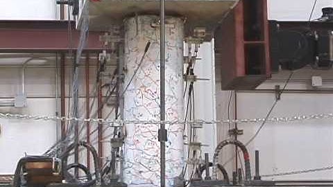 Shake Table Test Column with 2-Way Hinge - Failure Run