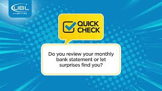 UBL Quick check!
