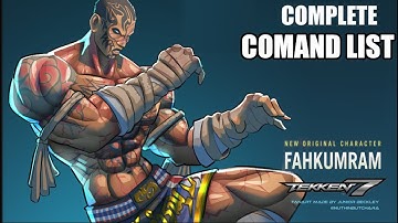 Tekken 7 Fahkumram move list  (Update 3.30)