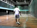 Wayne "No Racquet" Davies v. Rakesh Jasani/Tiger Riviere