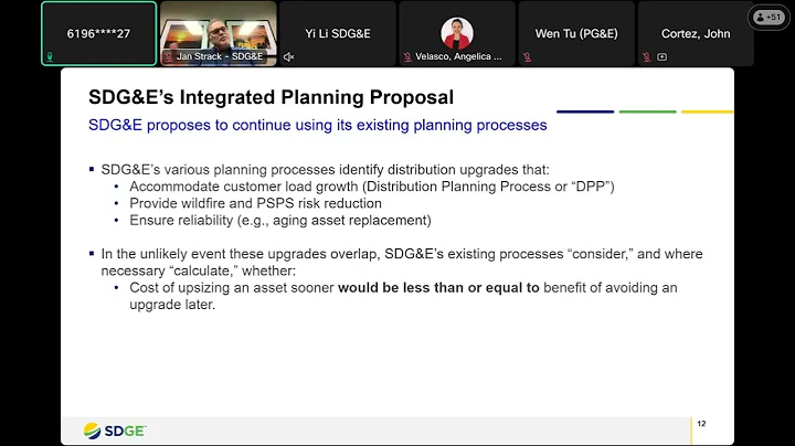 Integrated Planning Workshop #2 of 2 – Utilities present their updated plans for Integrated Planning