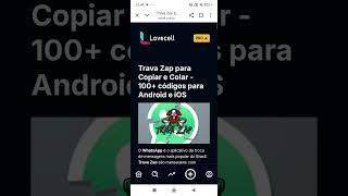 ensinando pegar travazap(travaplay) pra trava os veio ou amigo no zap ou na weplay