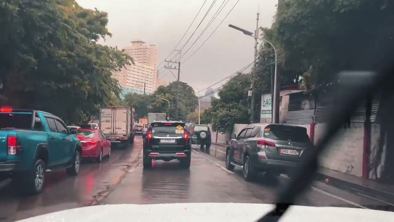 C5 to Pembo Rainy Morning Drive | Chill POV with Music (Metro Manila)