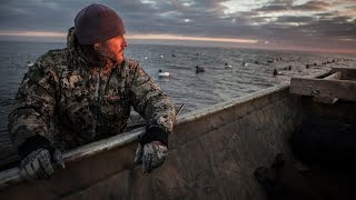 Diver Duck Hunting on Green Bay, Lake Michigan