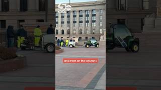 Vandals hit Capitol with graffiti expressing anti-ICE sentiments, derogatory statements about Stitt