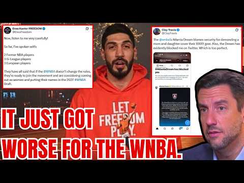 Enes Kanter Freedom: 8 MORE MEN may ENTER WNBA Draft! WOKE Dream BLOCK Outkick Founder Clay Travis