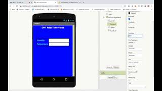 NodeMCU Google Firebase DHT Data Monitoring through Android App | Part - 4 | Lecture - 18 screenshot 2