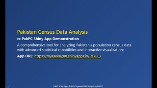 Pakistan Population Census Analysis