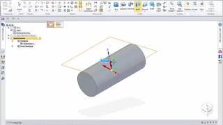 ST holes around a cylinder