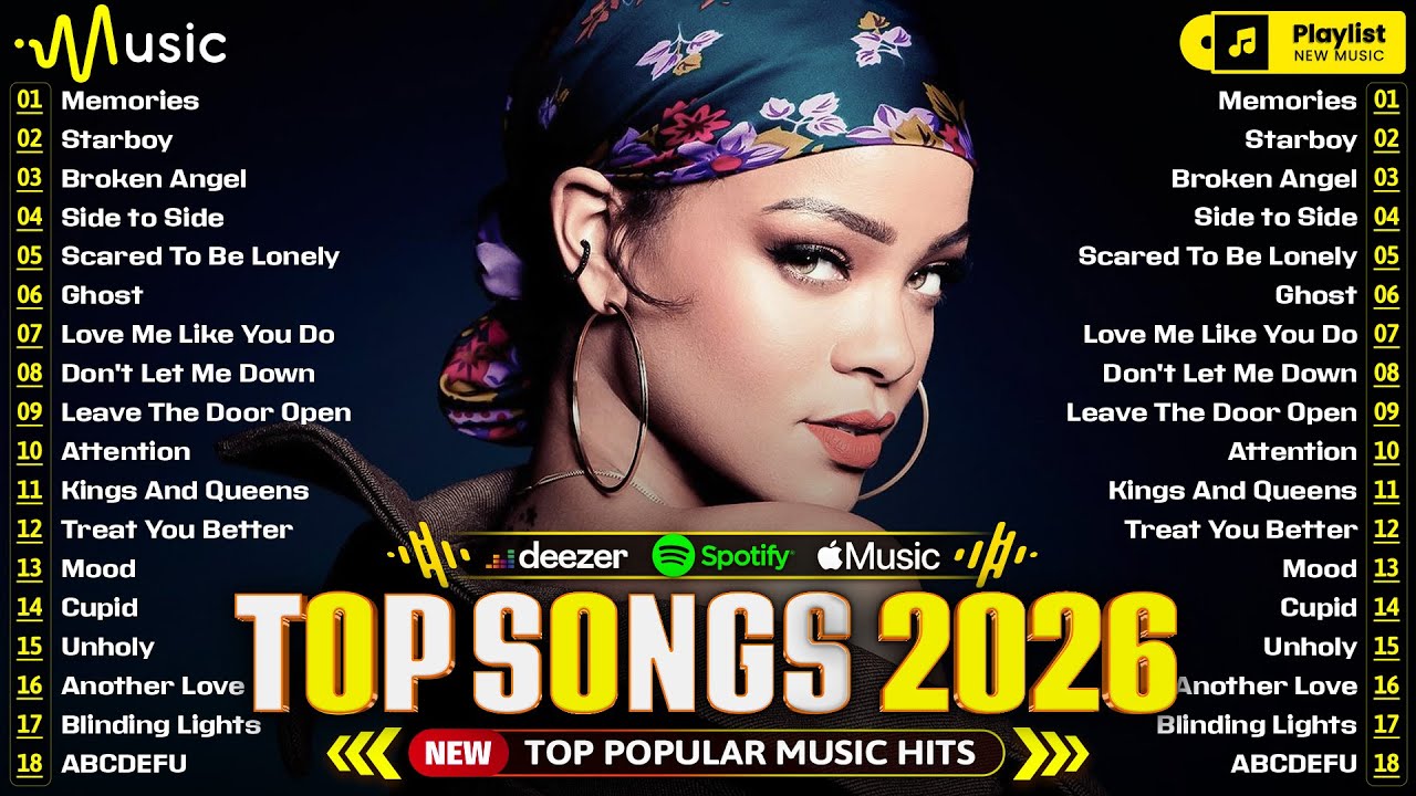 Billboard Top 50 This Week 🍓Rihanna, Selena Gomez, Bruno Mars, Adele, Ed Sheeran, Maroon 5, Dua Lipa