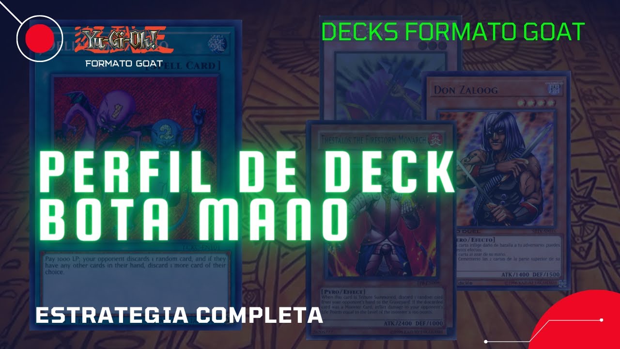 Perfil de Deck Hand Control - Yugioh Formato Goat / Time Wizard - YouTube