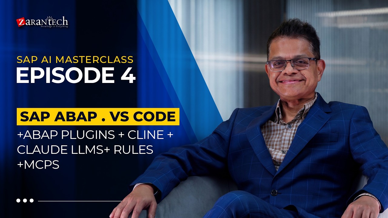 SAP AI Masterclass - Ep. 4: SAP ABAP. VS Code + ABAP Plugins + Cline + Claude LLMS + Rules + MCPs?