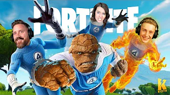 We Became the Fantastic Four in FORTNITE (Family Challenge)