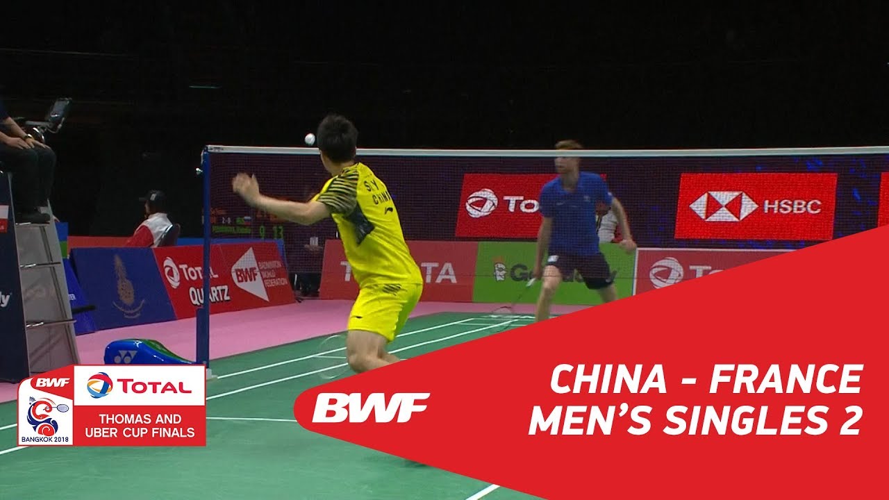 Thomas Cup | MS2 | SHI Yuqi (CHN) vs Lucas CORVEE (FRA) | BWF 2018