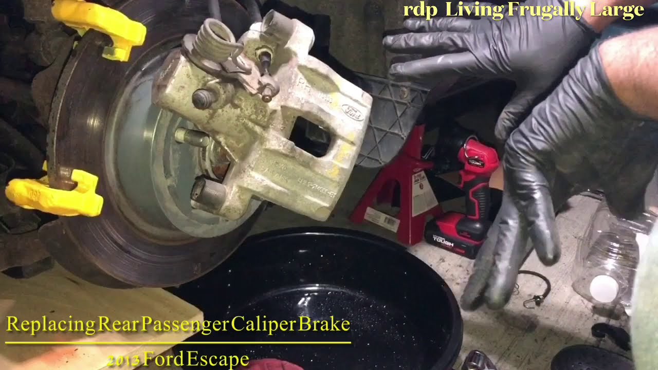 2013 Ford Escape Replacing Rear Passenger Caliper YouTube
