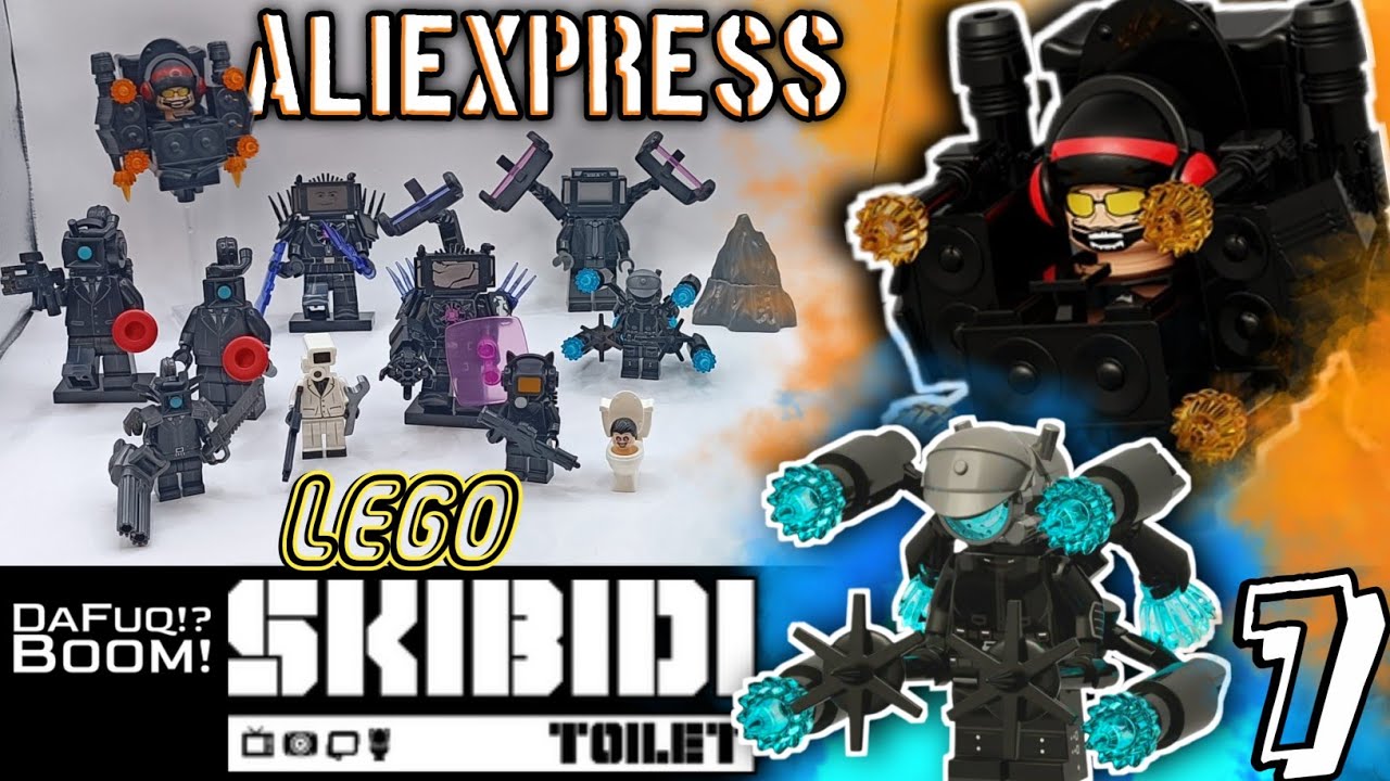 LEGO SKIBIDI TOILET из Китая#7▷ЛЕГО ФИГУРКИ ПО ВСЕЛЕННОЙ СКИБИДИ ТУАЛЕТ