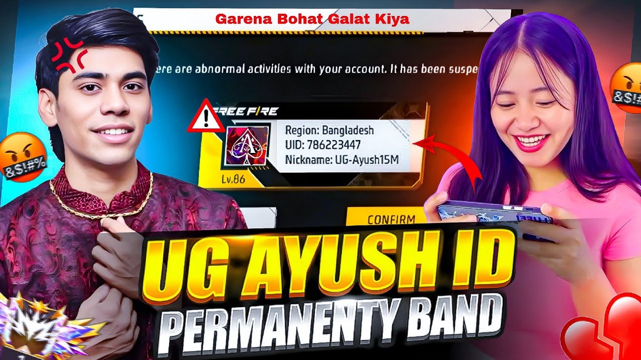 UG AAYUSH II ID PARMANENTLY BAN KAR DIYA GARENA NE BAHUT GALAT KIYA ll EXPOSED 