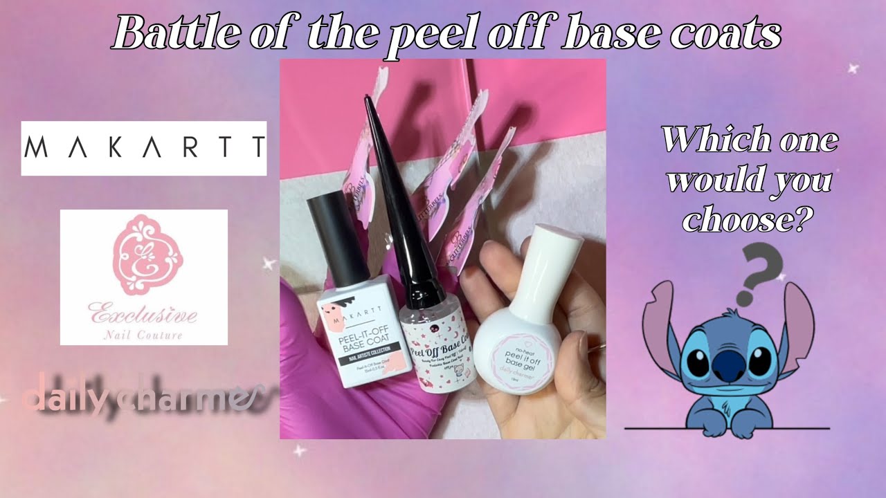 Battle of the peel off base coats! Makartt, Daily Charme