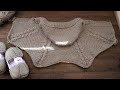 Пальто реглан от капюшона спицами 🐺 Raglan coat knitting pattern