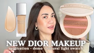 NEW DIOR MAKEUP 💞 DIOR FOREVER GLOW STAR FILTER / DIOR FOREVER NATURAL BRONZE GLOW TRY ON!
